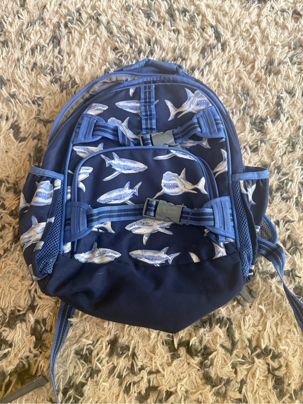 Pottery Barn Shark Print Backpack - size L